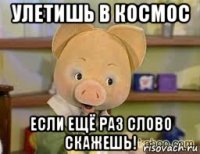 улетишь в космос если ещё раз слово скажешь!