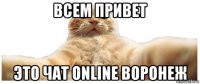 всем привет это чат online воронеж