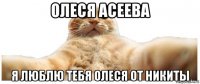 олеся асеева я люблю тебя олеся от никиты