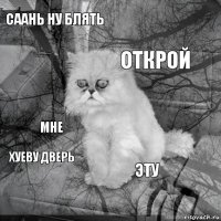 СААНЬ ну блять  открой  мне  эту  хуеву дверь 