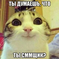 ты думаешь, что ты сммщик?