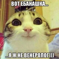 вот ебанашка... ...я ж не венеролог)))