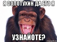 я золотухин да ето я узнайоте?