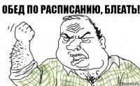 Обед по расписанию, блеатЬ!