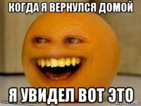 когда я вернулся домой я увидел вот это