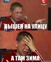 вышел на улицу а там зима