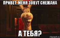 привет, меня зовут снежана а тебя?