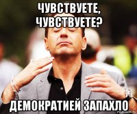 чувствуете, чувствуете? демократией запахло