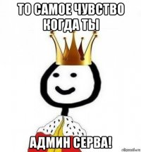 то самое чувство когда ты админ серва!