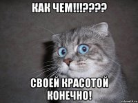 как чем!!!???? своей красотой конечно!