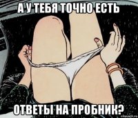 а у тебя точно есть ответы на пробник?