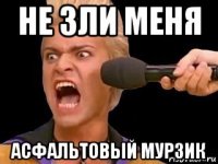 не зли меня асфальтовый мурзик