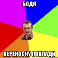 бодя переноску поклади