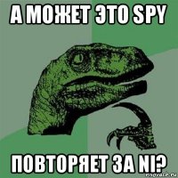 а может это spy повторяет за ni?