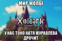 мир жопы у нас токо катя журавлёва дрочит