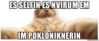 es selfin es nvirum em im pokloniknerin