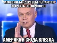 чатовские биндеровцы пытаются устроить гос переворот америка и сюда влезла