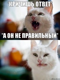 *кричишь ответ* *а он не правильный*