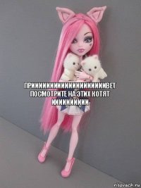 приииииииииииииииииииивет посмотрите на этих котят ииииииииии