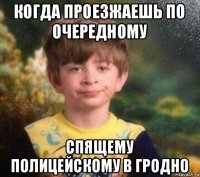 когда проезжаешь по очередному спящему полицейскому в гродно