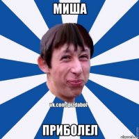 миша приболел