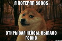 я потерял 5000$ открывая кейсы, выпало говно