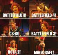 Battlefield 3! Battlefield 4! CS:GO Battlefield 3! Dota 2! Minecraft!