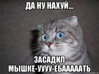 да ну нахуй... засадил мышке-уууу-ебааааать