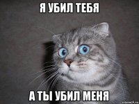 я убил тебя а ты убил меня