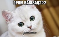 opum barisaq??? :**********