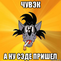 чувэк а ну сэде пришел