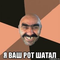  я ваш рот шатал