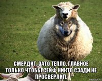  смердит, зато тепло. главное только чтобы сейф никто сзади не просверлил.