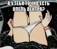 а у тебя точно есть опель вектра? 