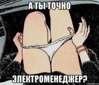 а ты точно электроменеджер?