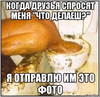 когда друзья спросят меня "что делаеш?" я отправлю им это фото