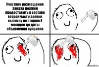 Участник размещения заказа должен предоставить в составе второй части заявки выписку не старше 6 месяцев до даты объявления аукциона