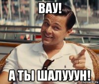 вау! а ты шалууун!