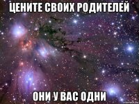 цените своих родителей они у вас одни