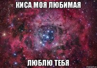 киса моя любимая люблю тебя