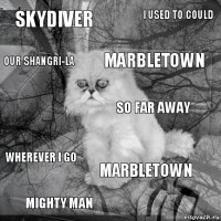 Skydiver  Marbletown Mighty Man  I Used to Could Marbletown Our Shangri-La Wherever I Go So Far Away