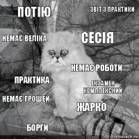 Потію Екзамен комплексний сесія борги практика звіт з практики жарко немає веліка немає грошей немає роботи