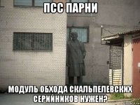 псс парни модуль обхода скальпелевских серийников нужен?