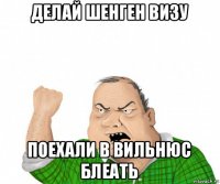 делай шенген визу поехали в вильнюс блеать