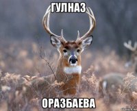 гулназ оразбаева