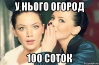 у нього огород 100 соток