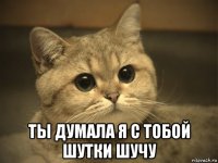  ты думала я с тобой шутки шучу