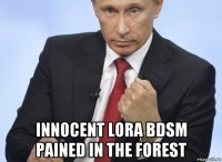  innocent lora bdsm pained in the forest