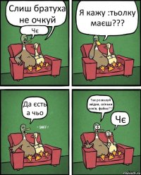 Слиш братуха не очкуй Чє Я кажу :тьолку маєш??? Да єсть а чьо Так розказуй звідки, скільки років, файна??? Чє