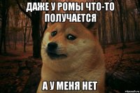 даже у ромы что-то получается а у меня нет